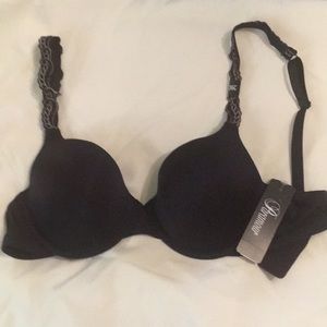 Black bra underwire no padding